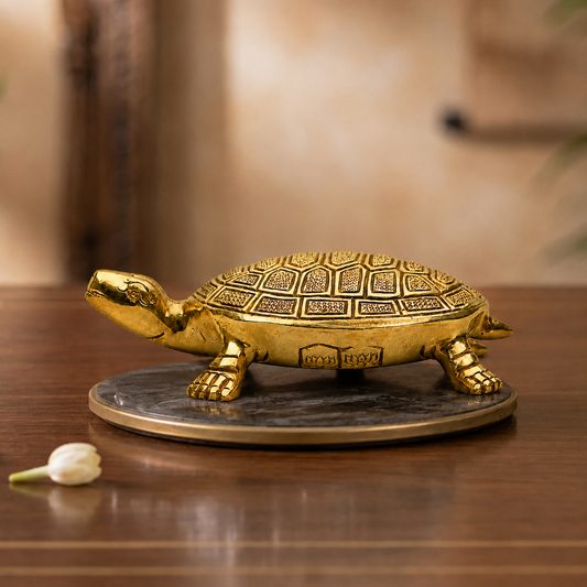 Brass Kurma Tortoise Idol | Vastu Turtle Figurine