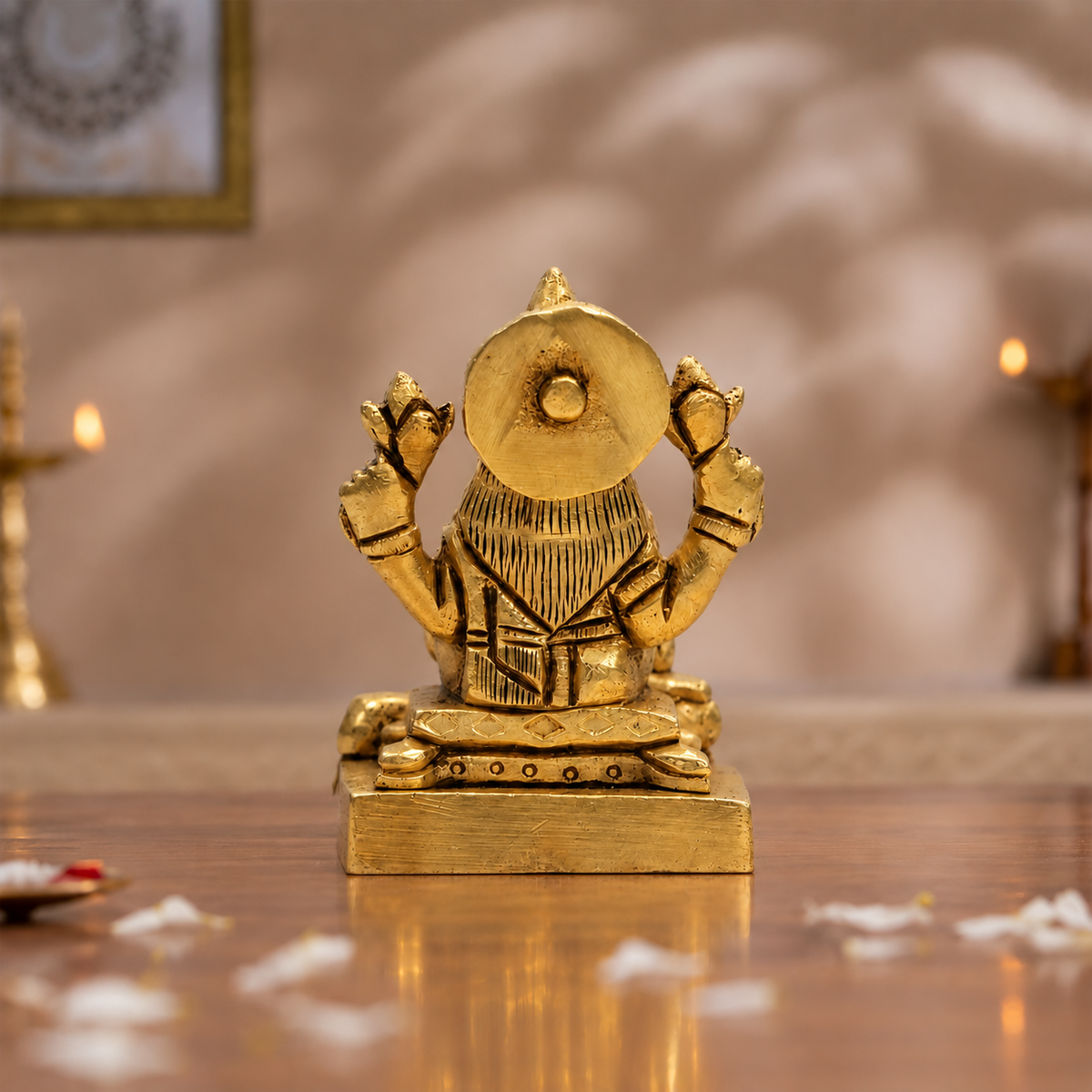 Goddess Lakshmi Idol – 24K Gold & 999 Silver Plated