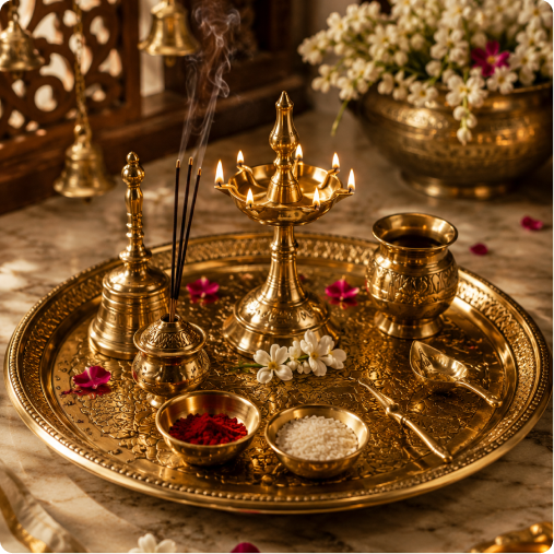 Pooja thali
