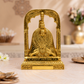 Goddess Tulja Bhavani Idol with Temple Arch | Polished Golden Brass Finish