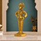 Panduranga Vitthal Murti | Traditional Golden Religious Statue with Antique Finish