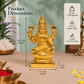 Goddess Lakshmi Sitting on Lotus Showpiece | Polished Brass Finish