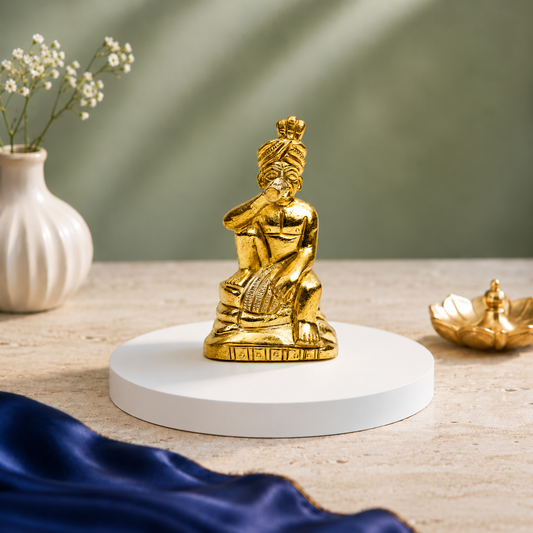 Traditional Royal Musician Showpiece | Polished Brass Finish