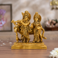 Radha Krishna with Cow Idol | Antique Brass Finish