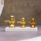Brass Shivling Idol (Set of 3 Sizes)
