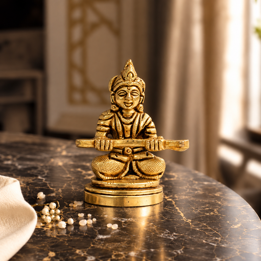 Lord Krishna (Murli Manohar) Idol – 24K Gold & 999 Silver Plated