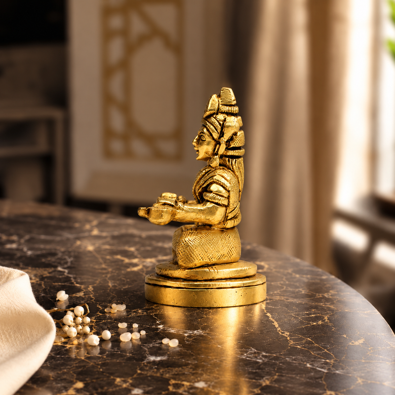 Lord Krishna (Murli Manohar) Idol – 24K Gold & 999 Silver Plated