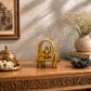 Traditional Bullock Cart Showpiece | Polished Golden Brass Finish