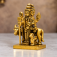 Lord Shiva with Nandi Showpiece | Polished Brass Finish