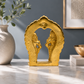 Lord Venkateswara with Goddess Padmavati Showpiece | Polished Brass Finish