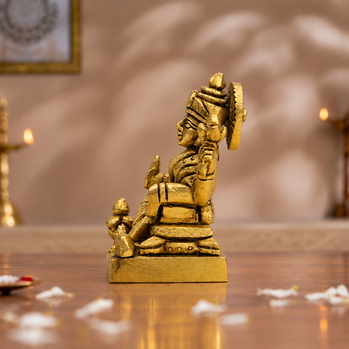 Goddess Lakshmi Idol – 24K Gold & 999 Silver Plated