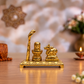 Brass Shivling with Nandi & Nag Devta Idol Set (Set of 3 Sizes)
