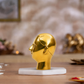 Sri Ramanujacharya Bust Showpiece | Polished Brass Finish