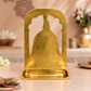 Goddess Tulja Bhavani Idol with Temple Arch | Polished Golden Brass Finish
