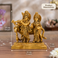 Radha Krishna with Cow Idol | Antique Brass Finish