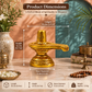 Lord Shiva Shivling Idol with Yoni Base | Antique Brass Finish