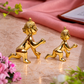 Set of 2 Bal Krishna Crawling Idols | Polished Golden Brass Finish