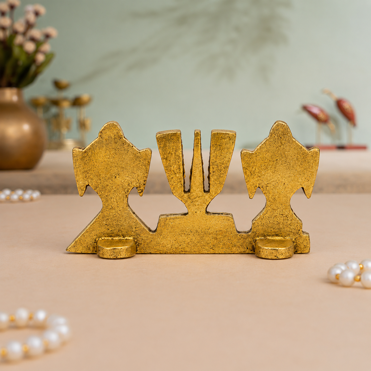 Lakshmi Narayan on Sheshnag Idol | Antique Golden Brass Finish