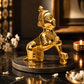 Bal Krishna (Laddu Gopal) Crawling Showpiece | Polished Brass Finish