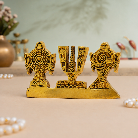 Lakshmi Narayan on Sheshnag Idol | Antique Golden Brass Finish