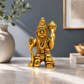 Lord Hanuman Kneeling with Gada Showpiece | Polished Brass Finish