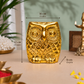 Uluka (Sacred Owl of Goddess Lakshmi) Showpiece | Polished Brass Finish