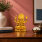 Lord Ganesha Idol With Lotus – 24K Gold & 999 Silver Plated