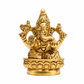 Lord Ganesh Lotus Pedestal Murti | Premium Golden Finish