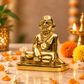 Sri Ramanujacharya Swami Statue | Antique Gold Vaishnav Guru Sculpture