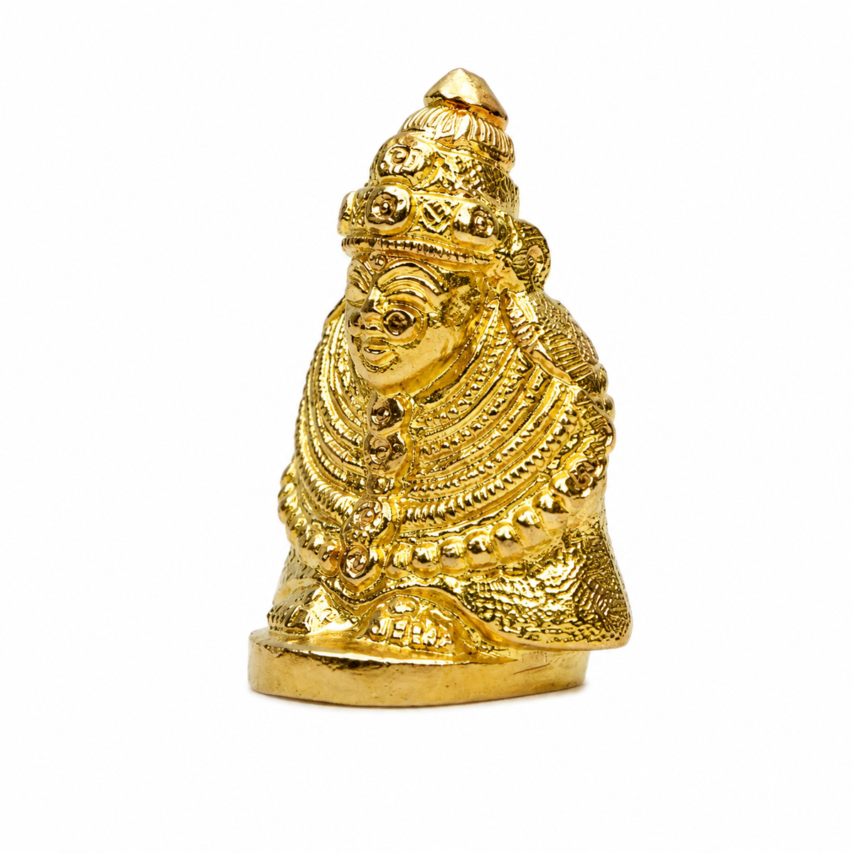 Goddess Mahalaxmi Ambabai Idol | Polished Golden Brass Finish