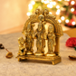 Ram Darbar with Hanuman & Decorative Peacock Arch Idol | Antique Golden Brass Finish