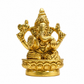 Lord Ganesh Lotus Pedestal Murti | Premium Golden Finish
