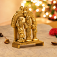 Ram Darbar with Hanuman & Decorative Peacock Arch Idol | Antique Golden Brass Finish