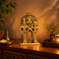 Lord Venkateswara Balaji with Goddess Padmavati Idol | Antique Golden Brass Finish