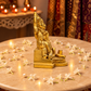 Shiva Parivar Family Idol with Ganesha & Kartikeya | Antique Golden Brass Finish