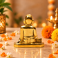 Sri Ramanujacharya Swami Statue | Antique Gold Vaishnav Guru Sculpture