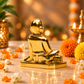 Sri Ramanujacharya Swami Statue | Antique Gold Vaishnav Guru Sculpture