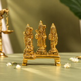 Ram Darbar with Hanuman Idol | Antique Golden Brass Finish