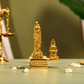 Ram Darbar with Hanuman Idol | Antique Golden Brass Finish