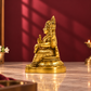 Shiv Parivar Idol with Ganesha, Kartikeya & Nandi | Antique Brass Finish