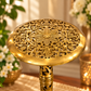 Decorative Brass Pedestal Stand Set of 2 | Antique Golden Finish