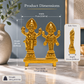Lord Venkateswara & Goddess Padmavati Showpiece | Polished Brass Finish