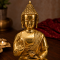 Seated Gautama Buddha with Alms Bowl Idol