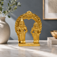 Lord Venkateswara with Goddess Padmavati Showpiece | Polished Brass Finish