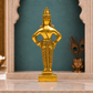 Lord Vitthal Standing Idol | Antique Golden Brass Finish