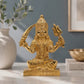 Lord Khandoba Maharaj Idol | Polished Golden Brass Finish