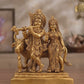 Radha Krishna with Cow Idol | Antique Brass Finish