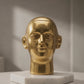 Sri Ramanujacharya Bust Showpiece | Polished Brass Finish