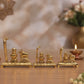 Brass Shivling with Nandi & Nag Devta Idol Set (Set of 3 Sizes)