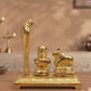 Brass Shivling with Nandi & Nag Devta Idol Set